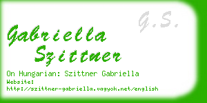 gabriella szittner business card